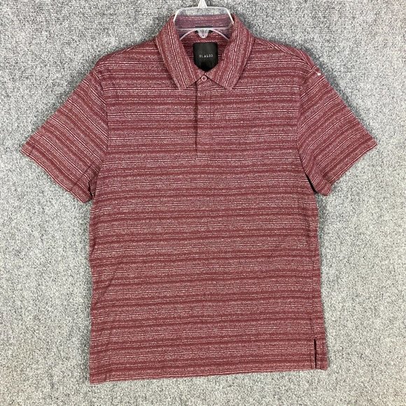 01 Algo Polo Men's Large Slim Fit Short Sleeve Cotton Blend Adults L - Picture 1 of 9